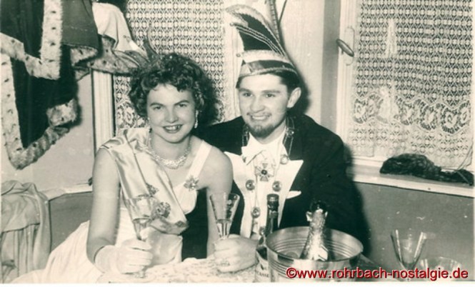 1956 Das Prinzenpaar Gerlinde Tillmanns und Manfred Staut