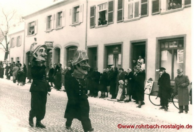 1955 Fußtruppen beim Narrenzug