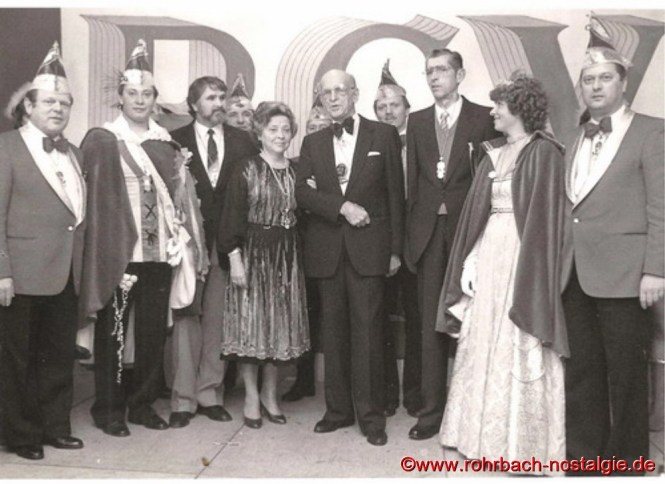Im Jahre 1983 organisiert der damalige Vorsitzende des Rohrbacher Karnevalsclubs " Die Stampesse " Hans-Joachim Stumpf anlässlich einer Kappensitzung ein Wiedersehen mit den noch lebenden Rohrbacher Prinzenpaaren der 50er Jahren