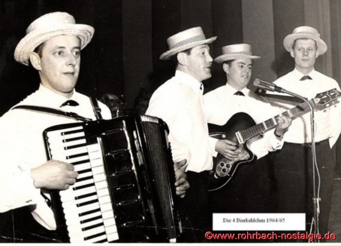 Ab 1963 neu im Quartett Günter Hermann rechts im Bild für Richard Schmitt