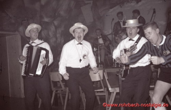  1964 Kappensitzung in Wolfersheim in der Blauen Grotte