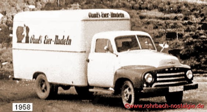 Der Firmen- Lkw OPEL Blitz im Jahre 1958