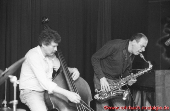 1988 Bassist Günter Lenz und Saxofonist Heinz Sauer