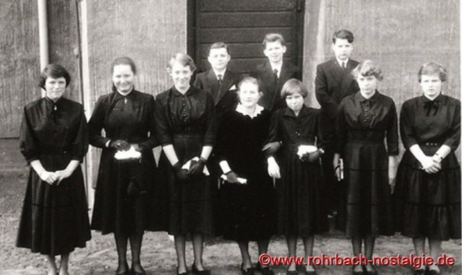 1955 Konfirmation in Rohrbach