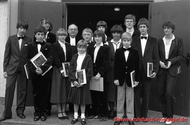 1981 Konfirmation in Rohrbach mit Pfarrer Rembe