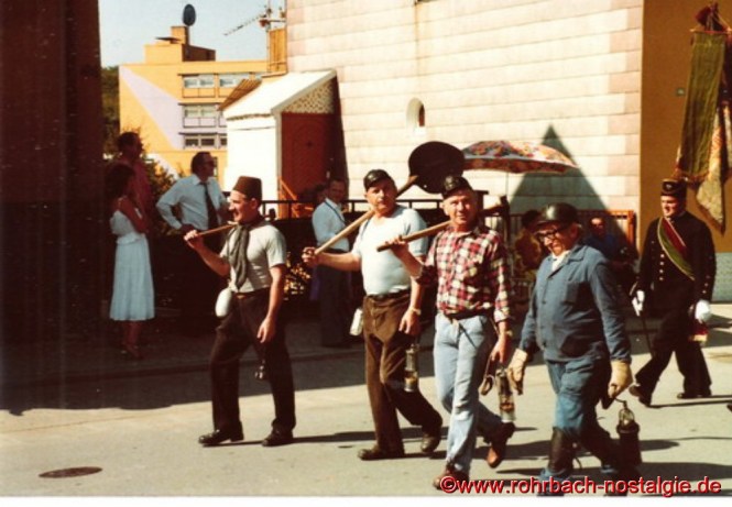 Bergleute früher (gestaltet vom Knappenverein Rohrbach)