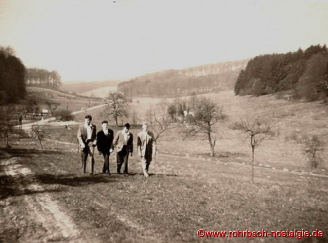 So sieht das Gebiet des heutigen Weihers um 1960 aus