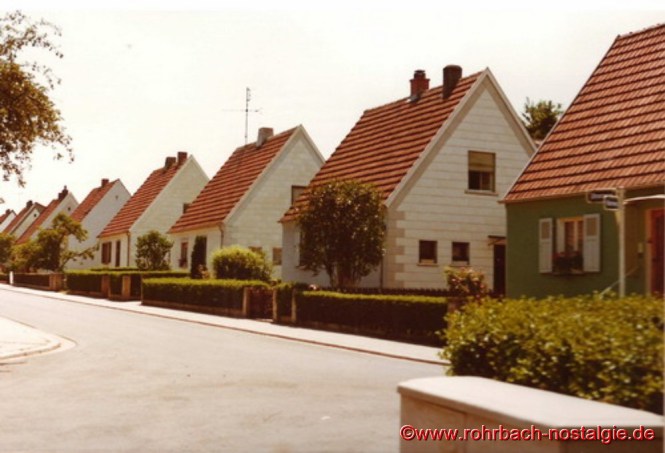 Alte Siedlungshäuser im Jahr 1976