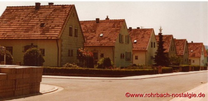 Alte Siedlungshäuser im Jahr 1976-Erster Bauabschnitt
