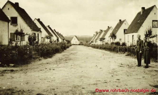 Um 1938 - Blick in den heutigen Ulmenweg