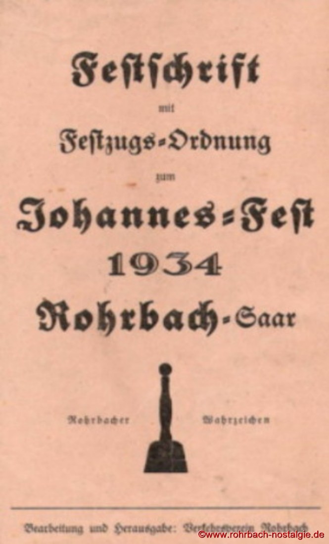 1934 Festschrift zum Johannesfest