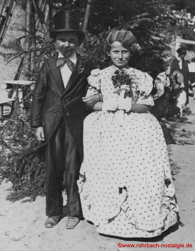1934 - Das Brautpaar Oskar Holweck (später weltbekannter Kunstprofessor) und Agnes Fickinger geb. Abel