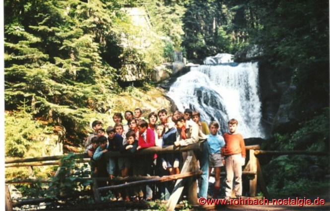 1970 Die St. Georgspfadfinder an den Triberger Wasserfällen im Schwarzwald