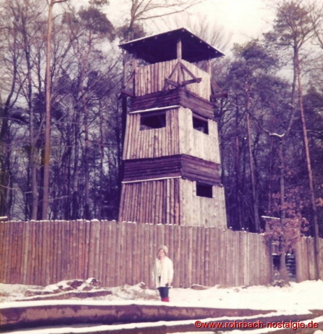 Der 12,50 m hohe Turm vom "Fort Larremie"