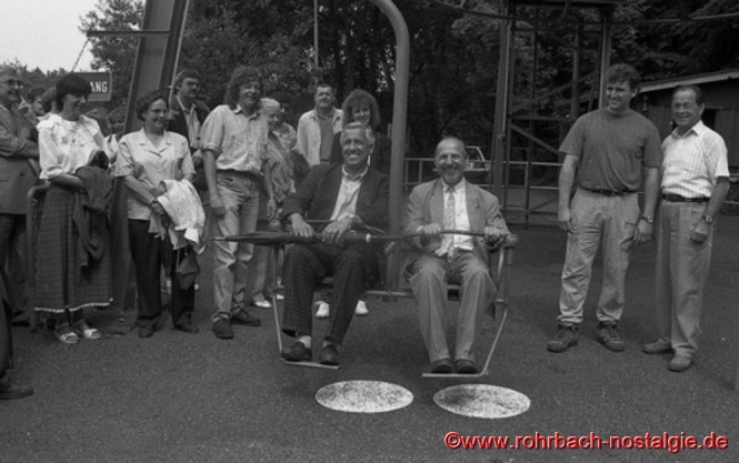 Wiedereröffnung durch den Rohrbacher Ortsvorsteher Bodo Schiehl und den St. Ingberter Oberbürgermeister Dr. Winfried Brandenburg