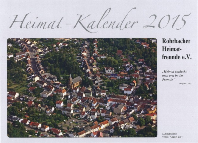 Titelbild des neuen Heimatkalenders von Manfred Agatter und Martin Staut