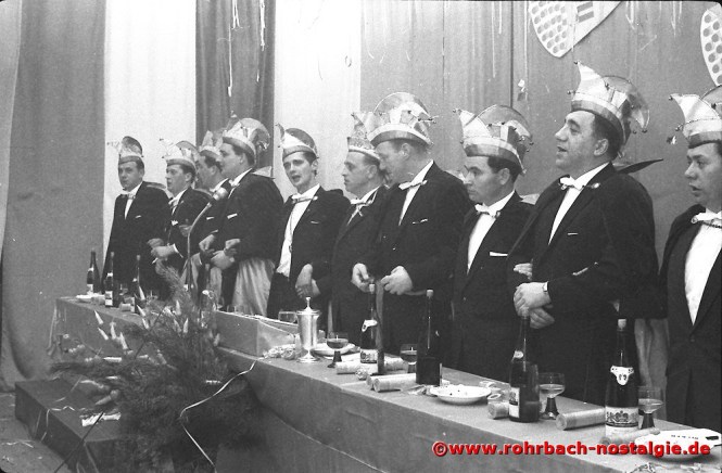 1966 Der schunkelnde Elferrat der CDU Rohrbach