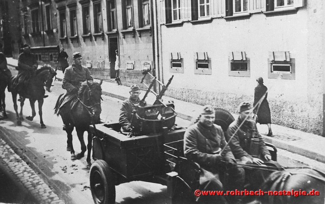 1940 Rückkehrer vom Frankreichfeldzug in der Bahnhofsstraße