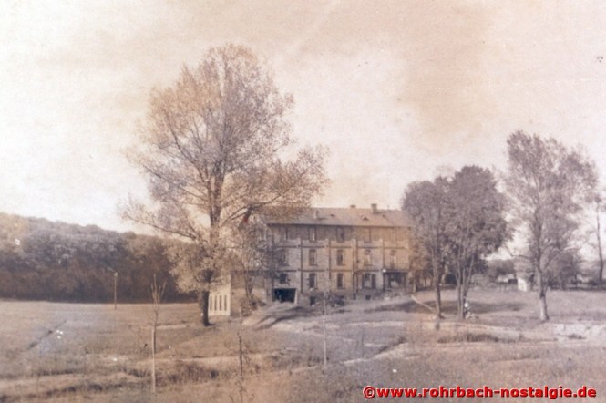 Die Rohrbacher Mühle von der Mühlstraße (Kolonie) aus gesehen