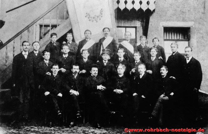 1883 Sänger des "Jünglings-Gesangverein" Rohrbach