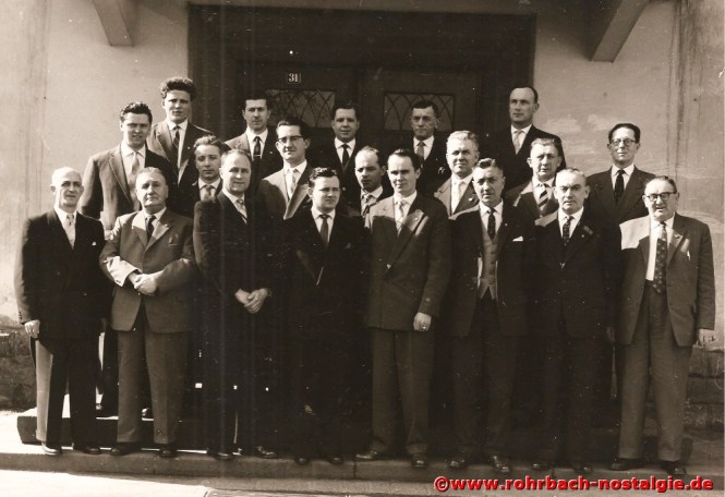 1960 Der Festausschuss des Chores im Jubiläumsjahr