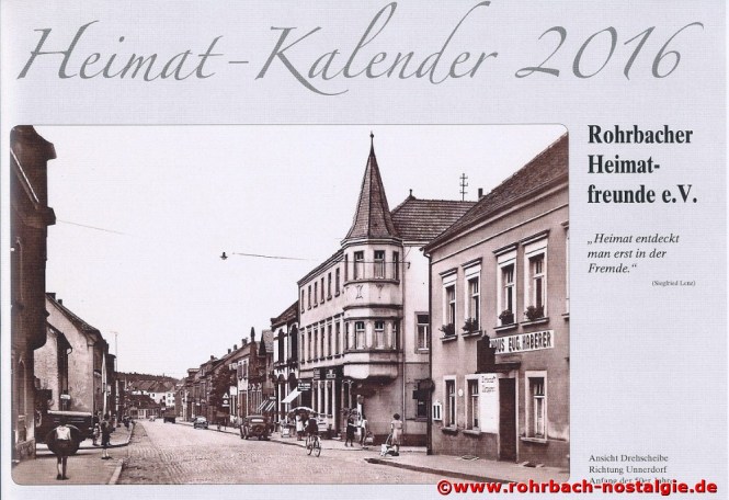 Titelbild des neuen Rohrbacher Heimatkalenders 2016