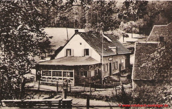1935 Die heutige Gastwirtschaft "Rohrbacher Glashütte"