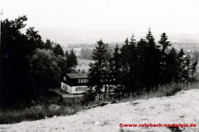 Der Rohrbacher Hof in der Nähe des Elternhauses von Herbert Bergsträßer (hier nebenan im Wald findet bis 1962 das Heckel Waldfest statt)
