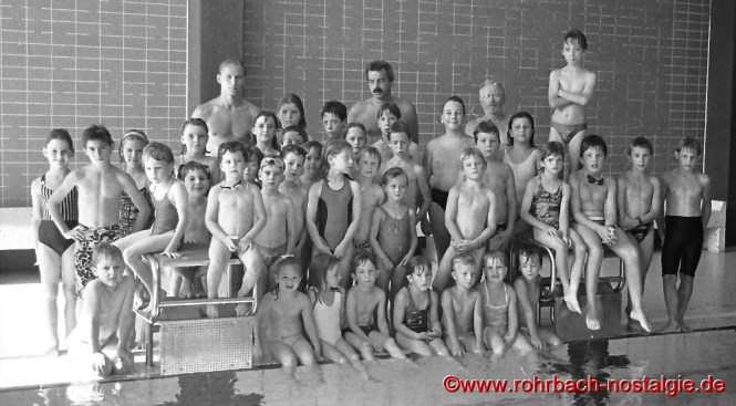 1991 Die Schwimmabteilung im Rohrbacher Hallenbad