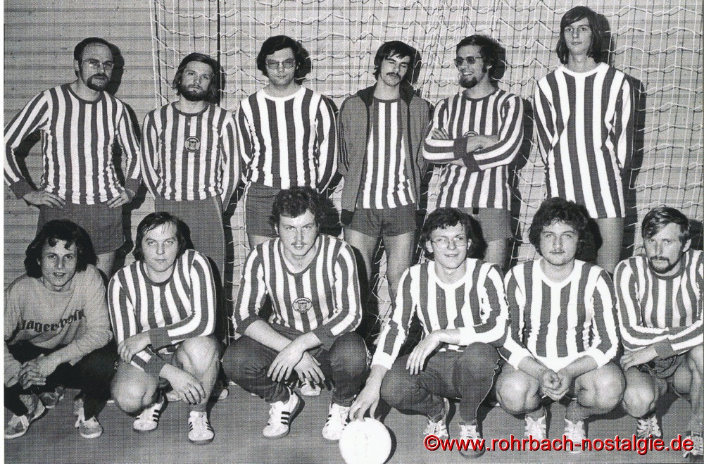 Anfang der 70er Jahre - die Volleyballer des TV 66