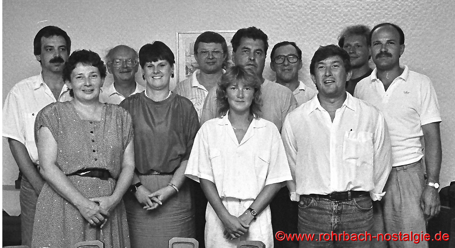 1991 Der Vorstand und Festausschuss des TV 66 rohrbach im Jubiläumsjahr 