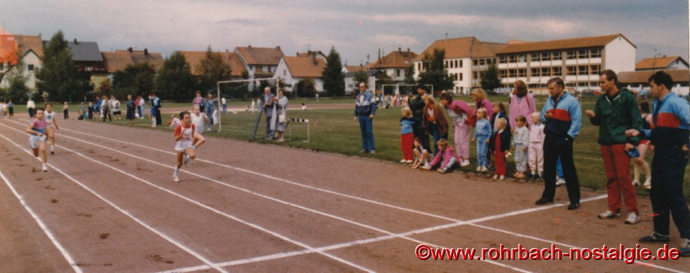 1986 Sandra abel bei einem Wettkampf in Limbach