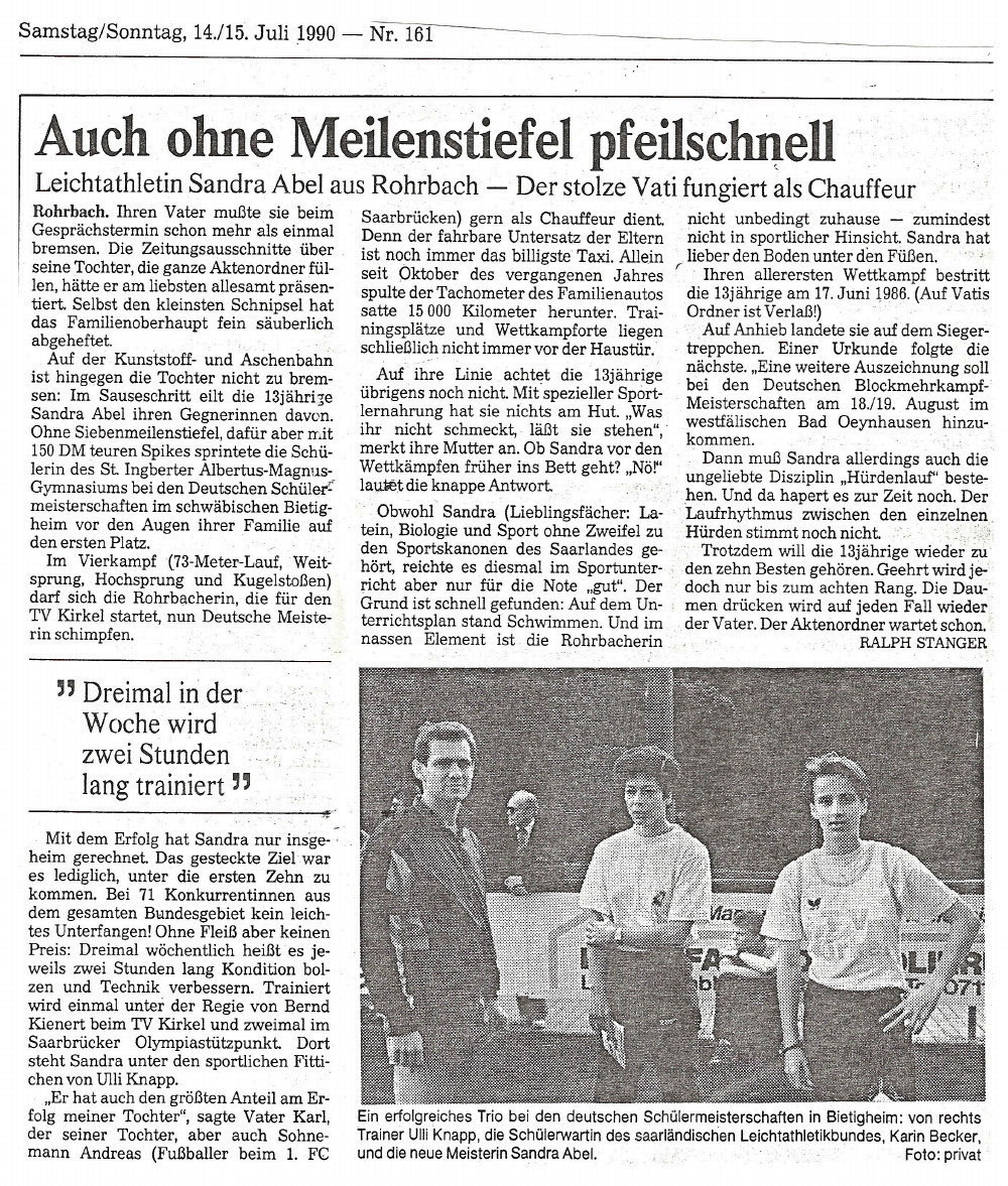 Interview in der Saarbrücker Zeitung