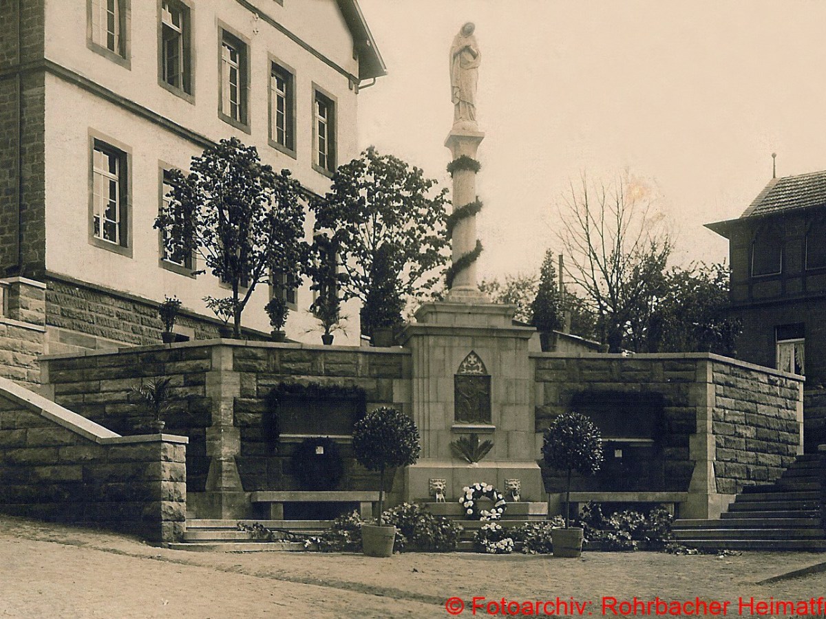 Das ehemalige Kriegerdenkmal in der&nbsp;Bahnhofstraße